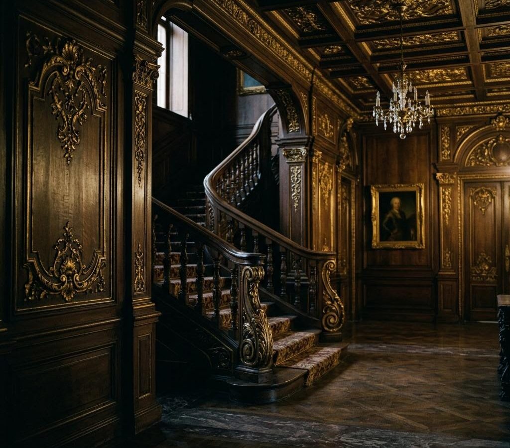 Detal wnętrza o klasycznym charakterze